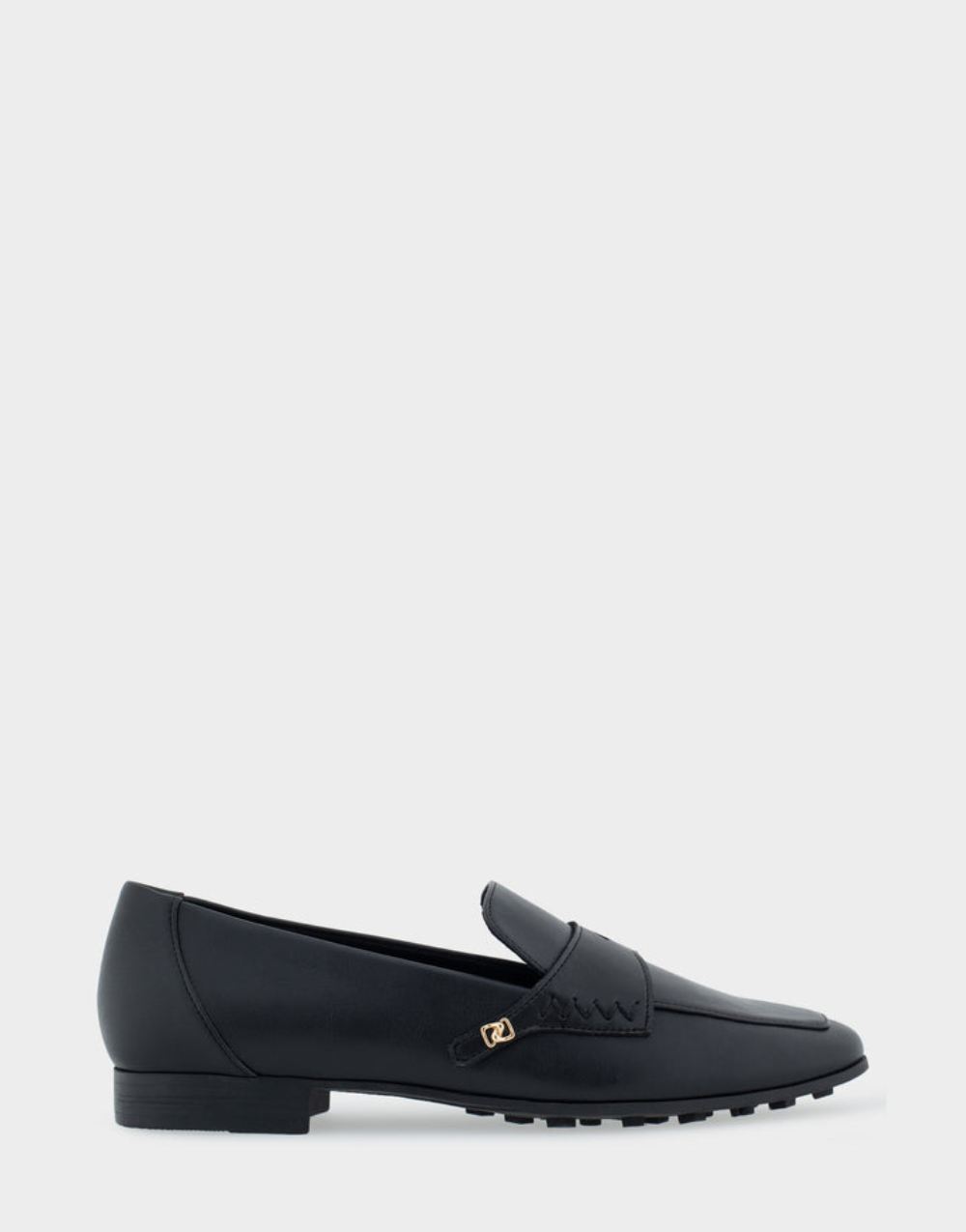 Women's | Praia Black Faux Leather Loafer