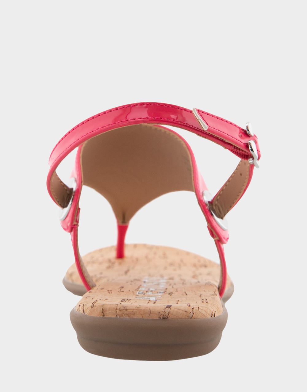 Women's | Conclusion Virtual Pink Patent Faux Leather Back Strap Thong Sandal