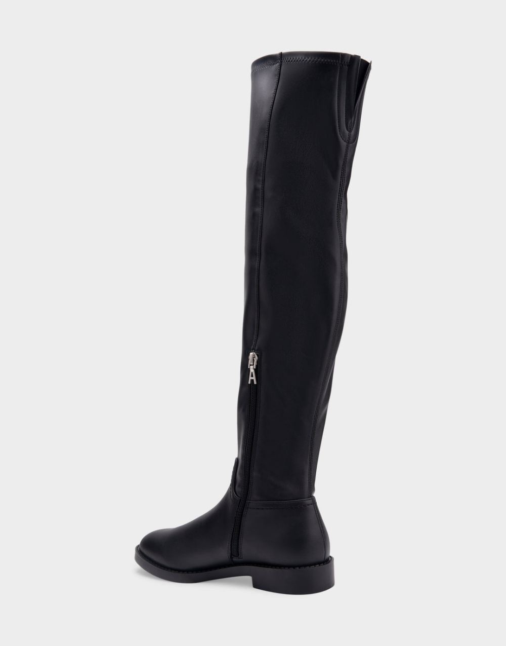 Women's | Tarra Black Faux Leather Heeled Over The Knee Boot