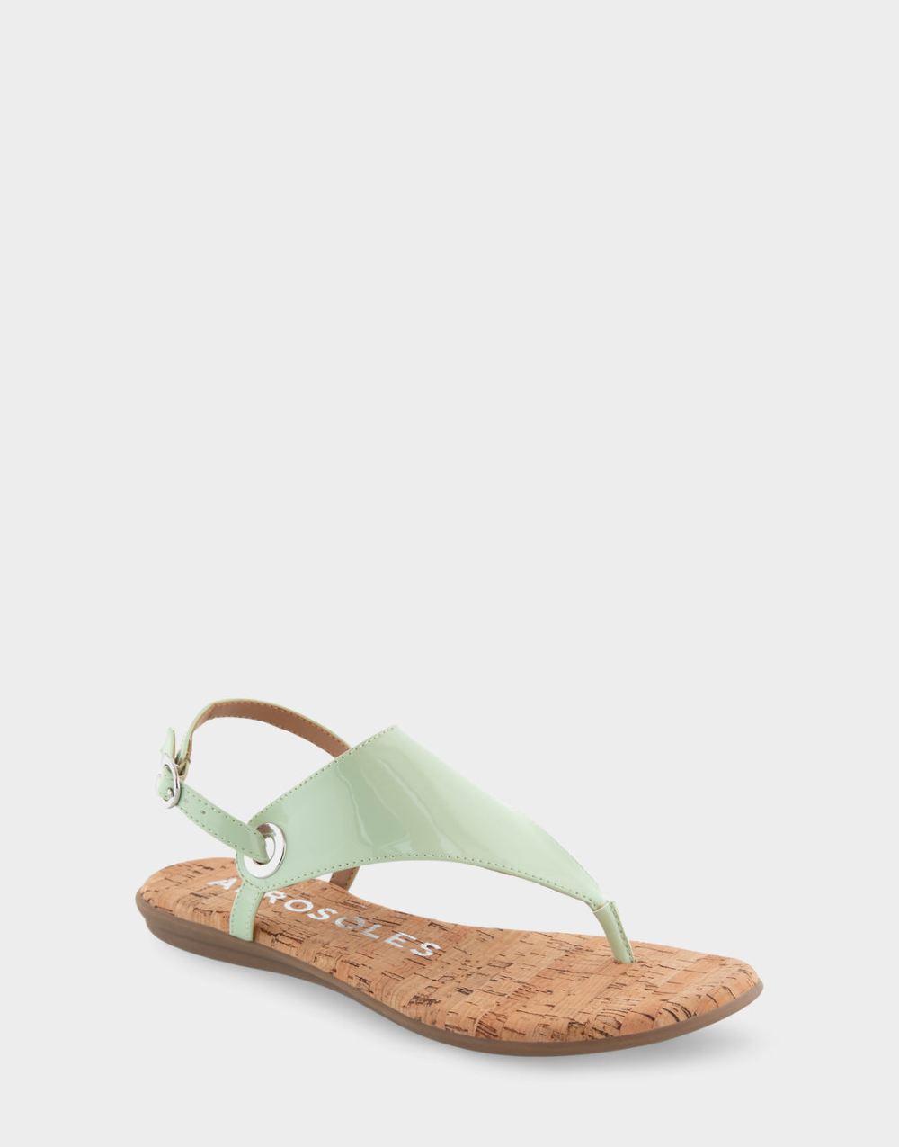 Women's | Conclusion Gleam Patent Faux Leather Back Strap Thong Sandal