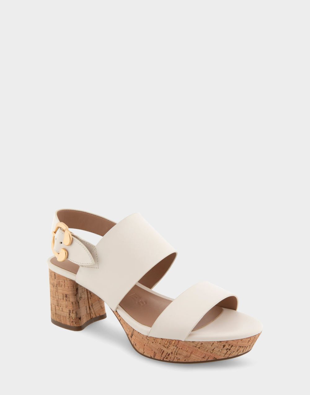 Women's | Camera Eggnog Leather Platform Sandal