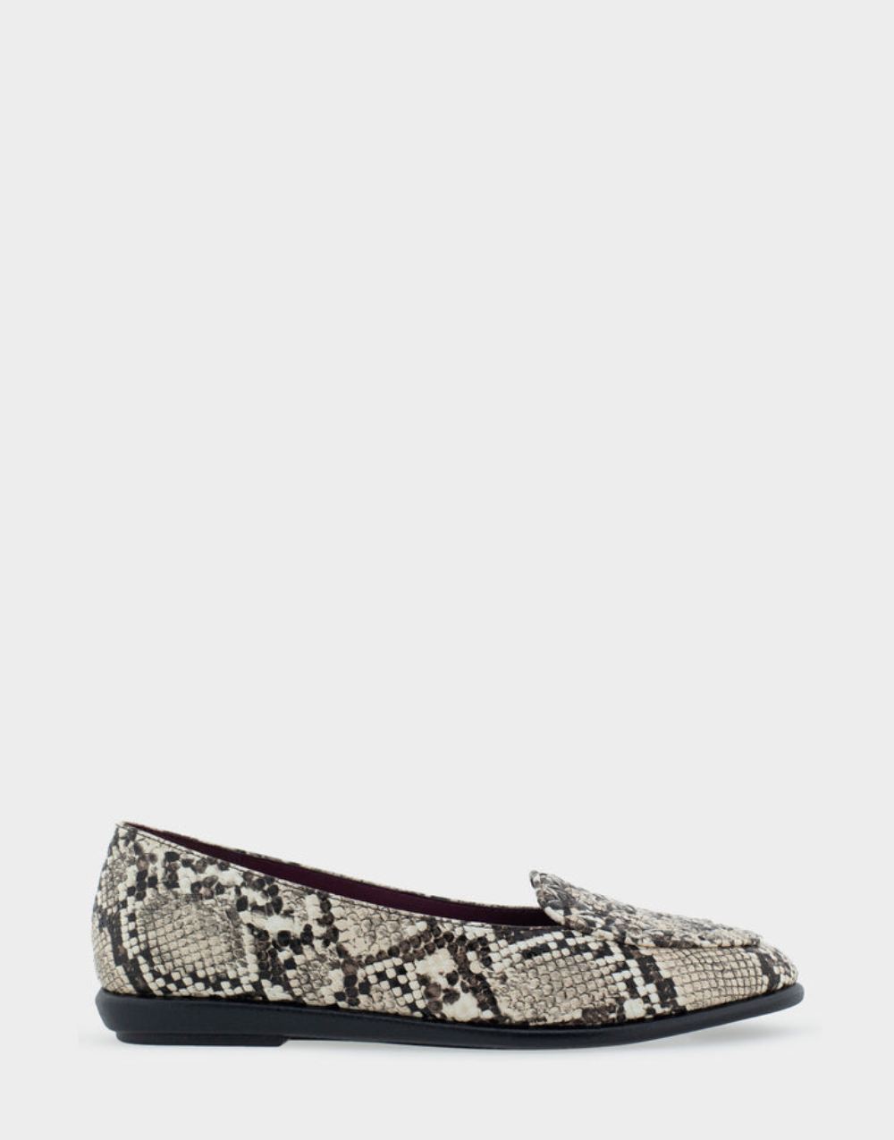 Women's | Brielle Natural Printed Snake Faux Leather Loafer