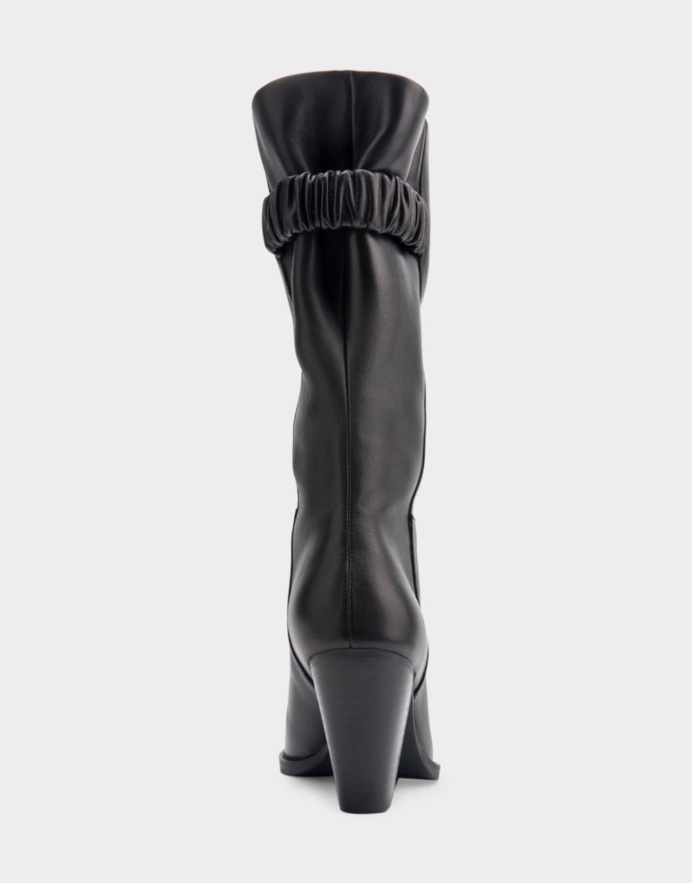 Women's | Liki Black Genuine Leather Heeled Midcalf Boot