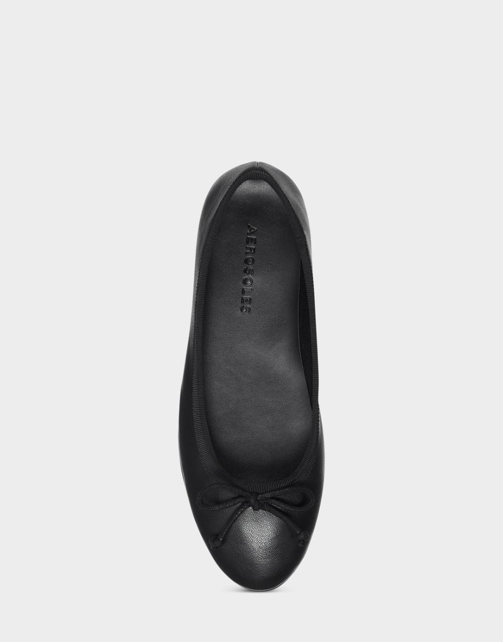 Women's | Homebet Black Faux Leather Ballet Flat