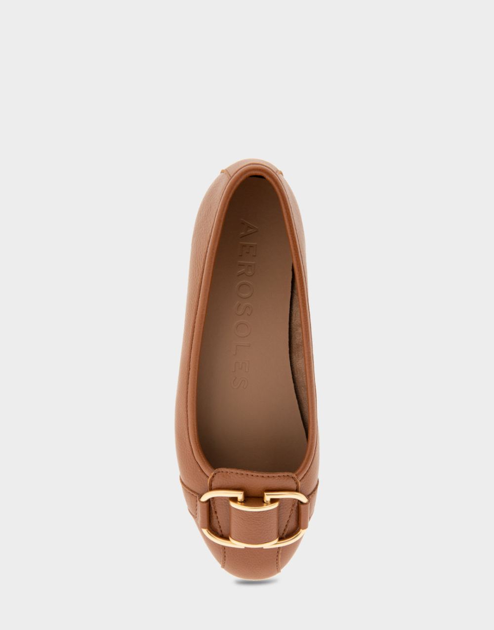 Women's | Bentley Tan Faux Leather Ornamented Flat