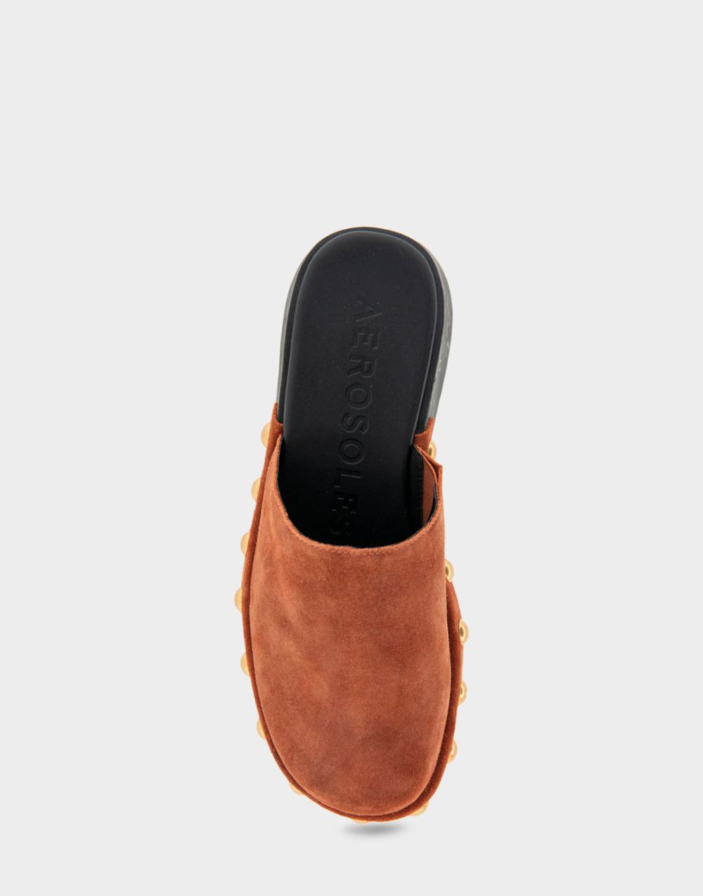 Women's | Faye GIngerbread Suede Grommet Detail Clog