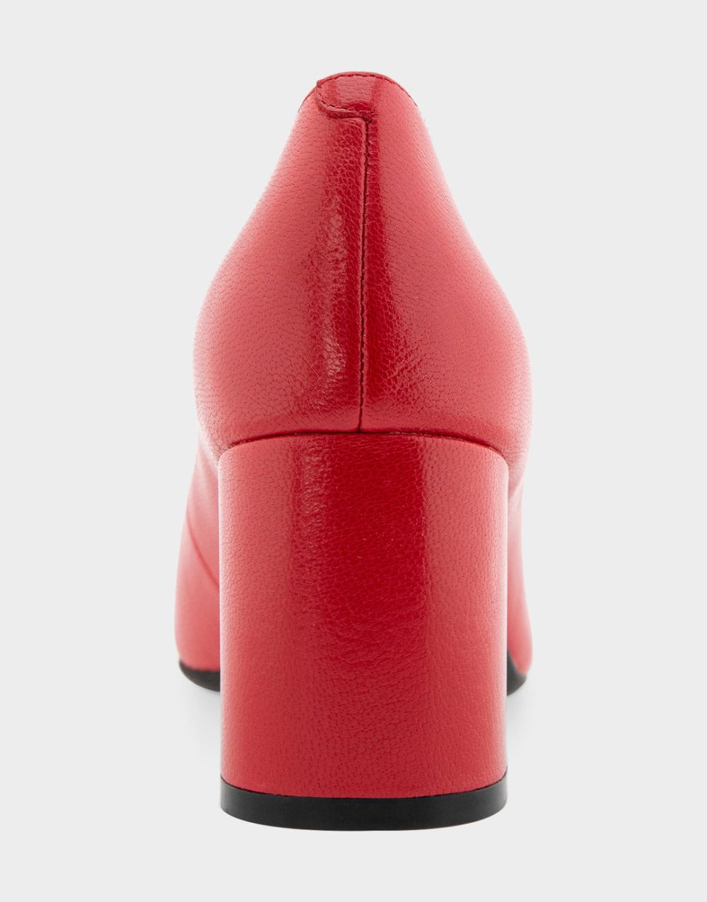 Women's | Minetta Racing Red Leather Mid-Heel Pump