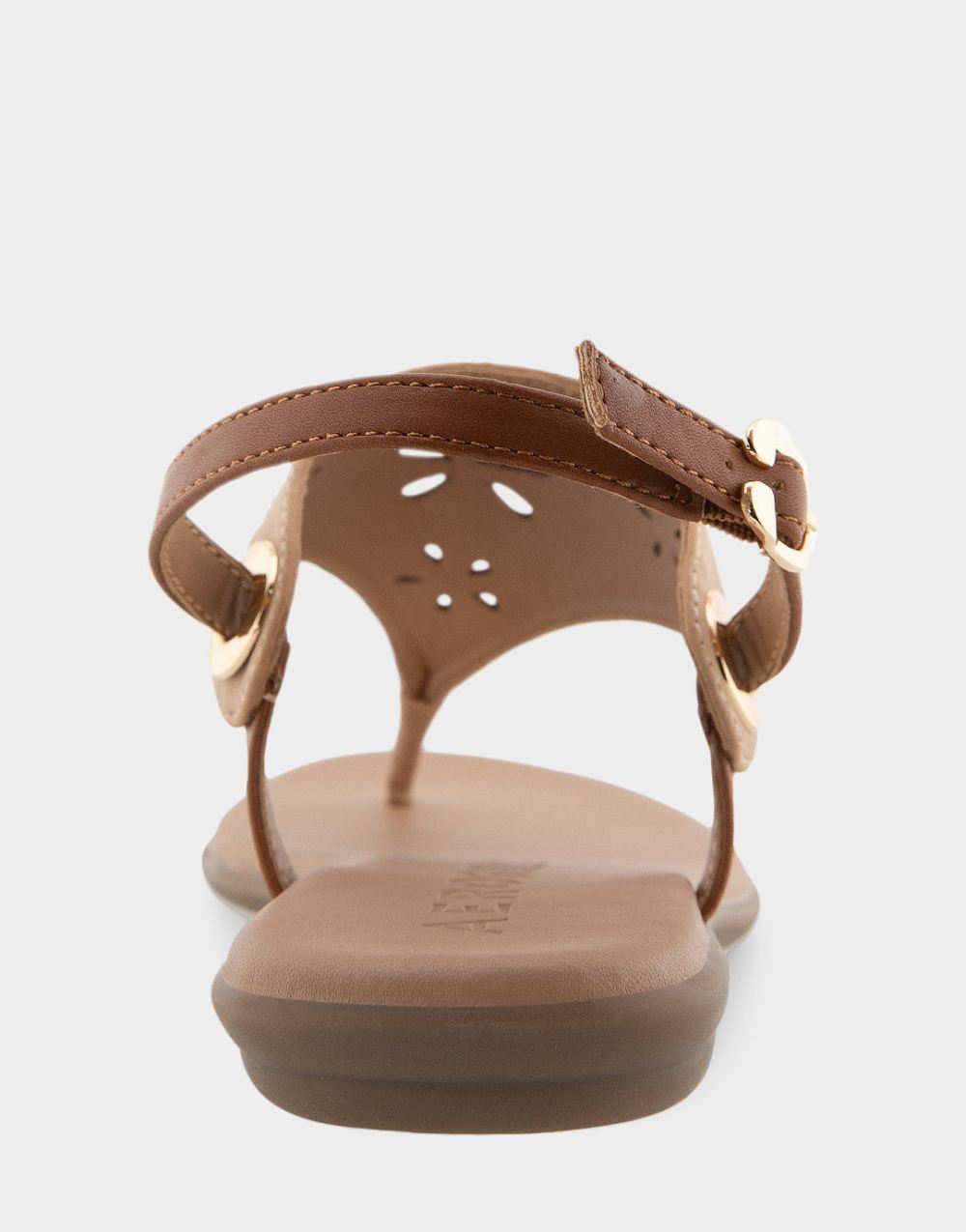 Women's | Inesse Doe Faux Leather Laser Cut Slingback Thong Sandal