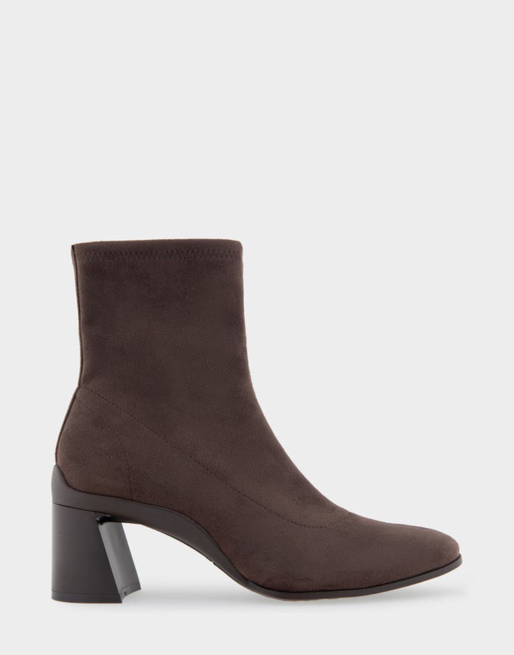 Women's | Corinda Java Stretch Faux Suede Heeled Ankle Boot