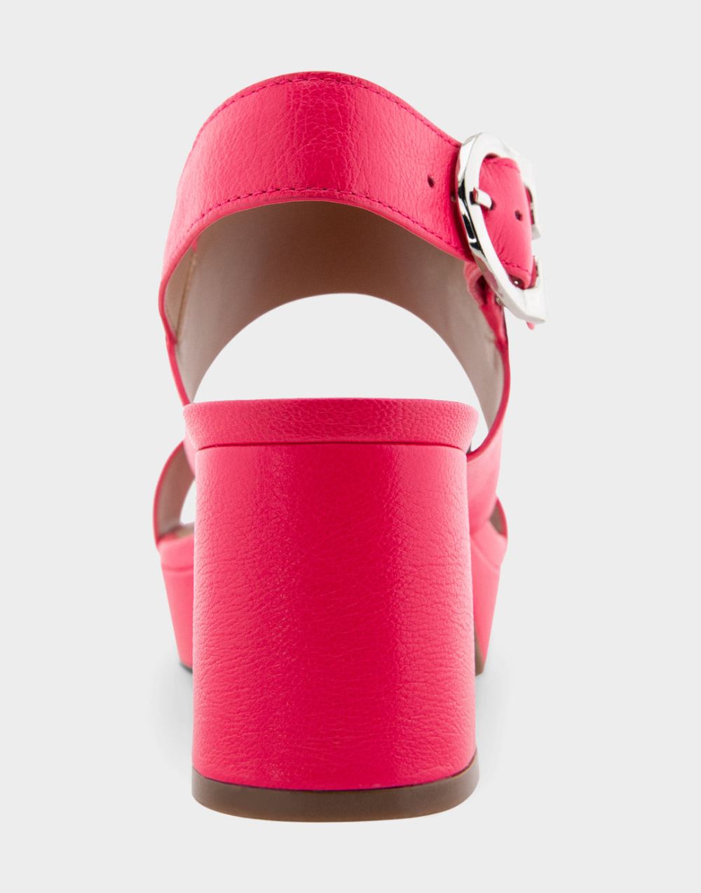 Women's | Camera Pink Faux Leather Platform Sandal