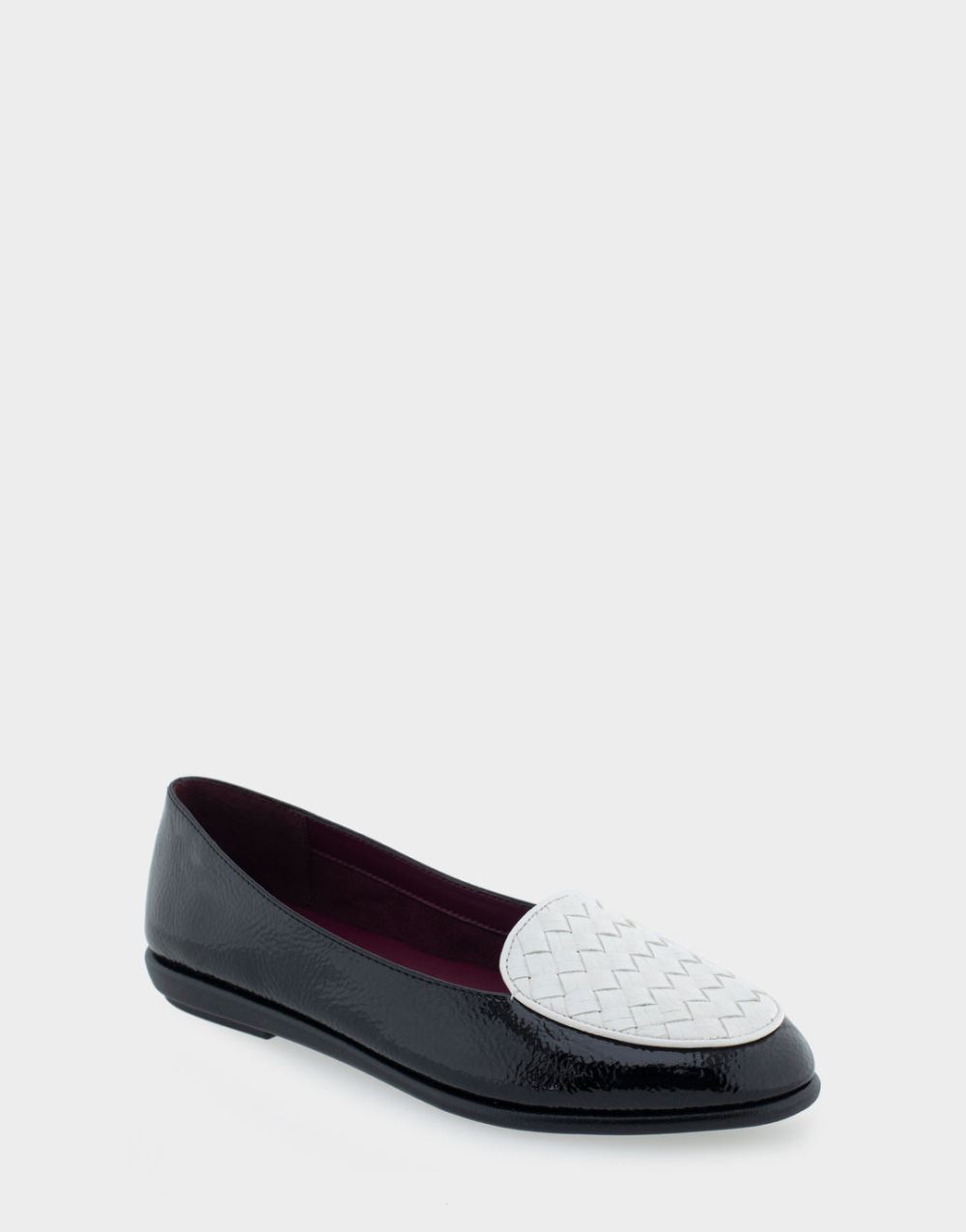 Women's | Brielle Black Combo Faux Leather Loafer