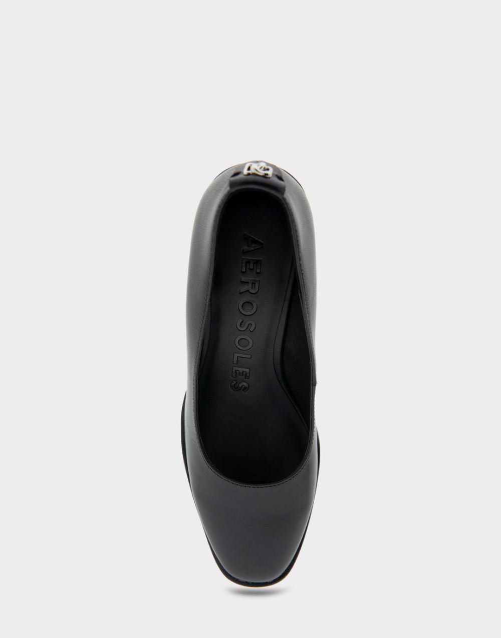 Women's | Aurora Black Leather Sculpted Wedge Pump