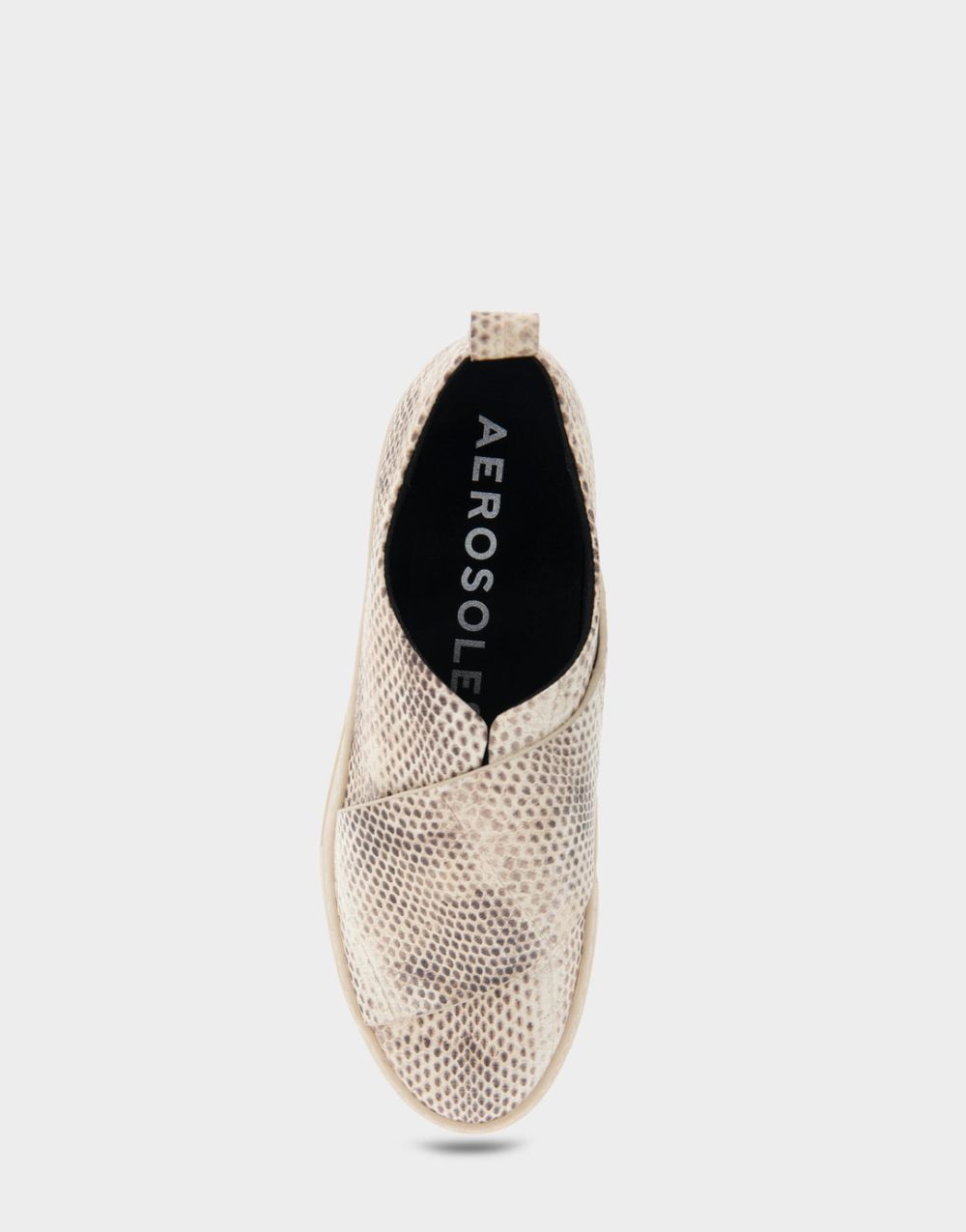 Women's | Brighton Roccia Snake Print Leather Slip On Hidden Wedge Sneaker