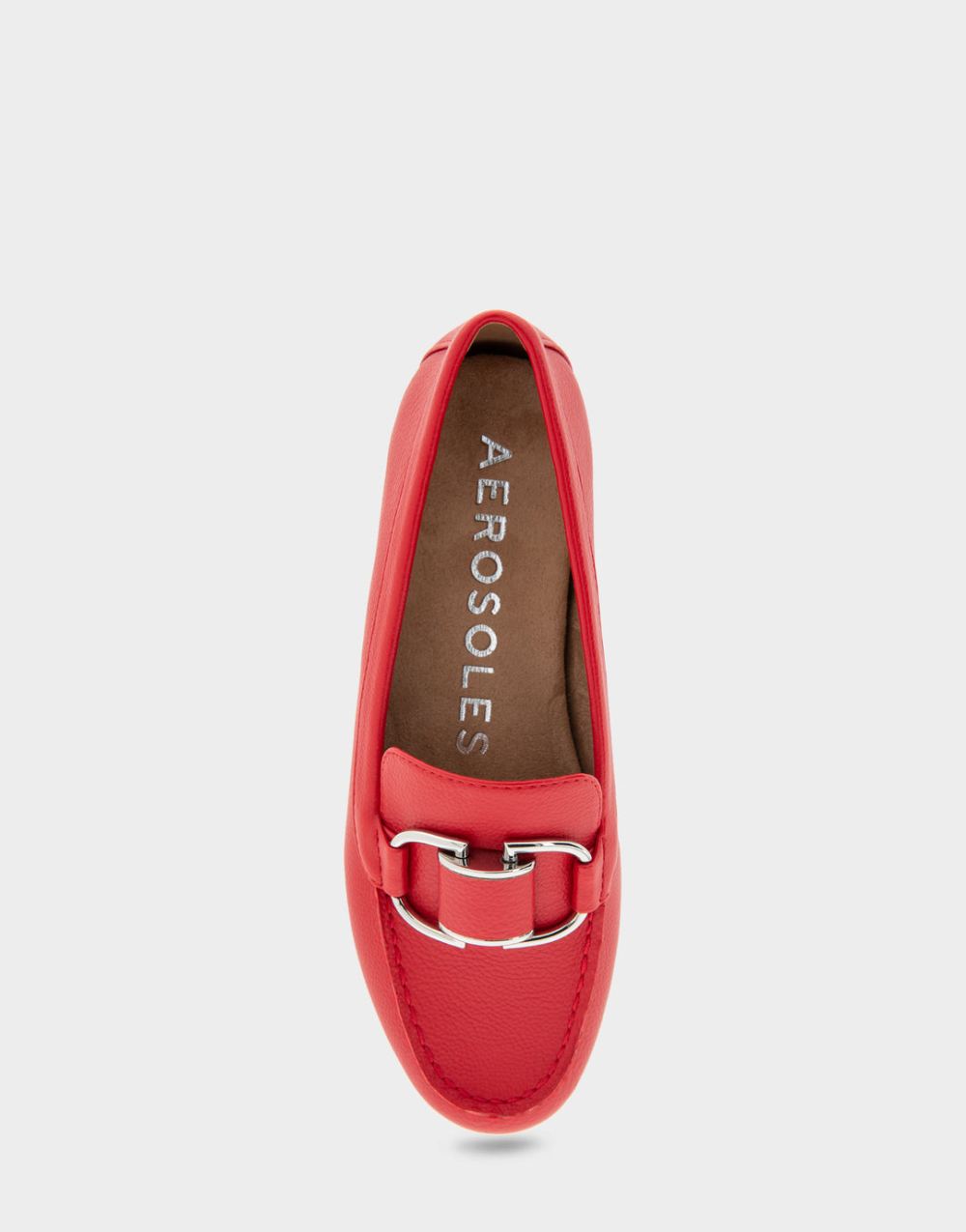 Women's | Denver Racing Red Faux Leather Ornamented Loafer