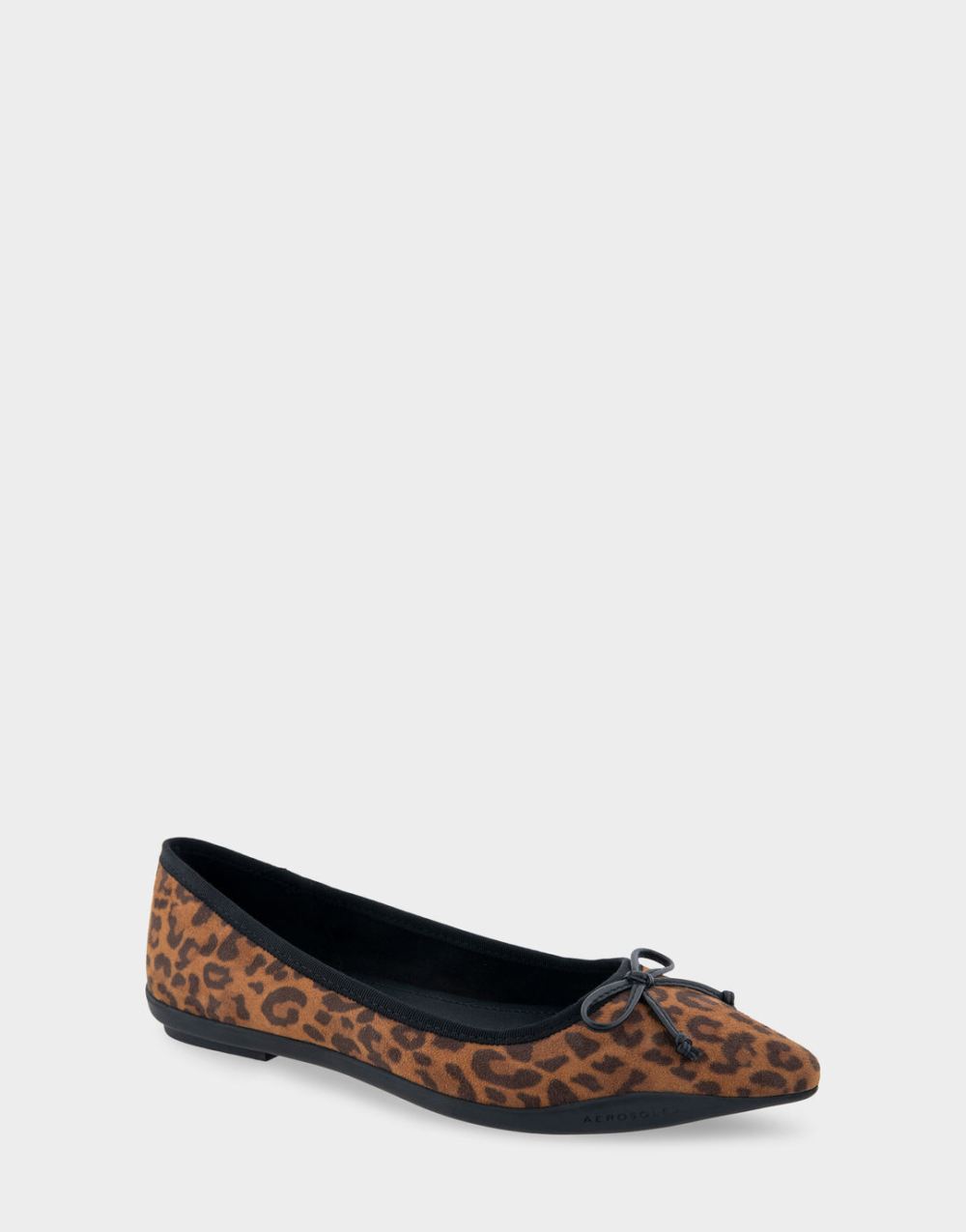 Women's | Dumas Leopard Print Faux Suede Point Toe Flat