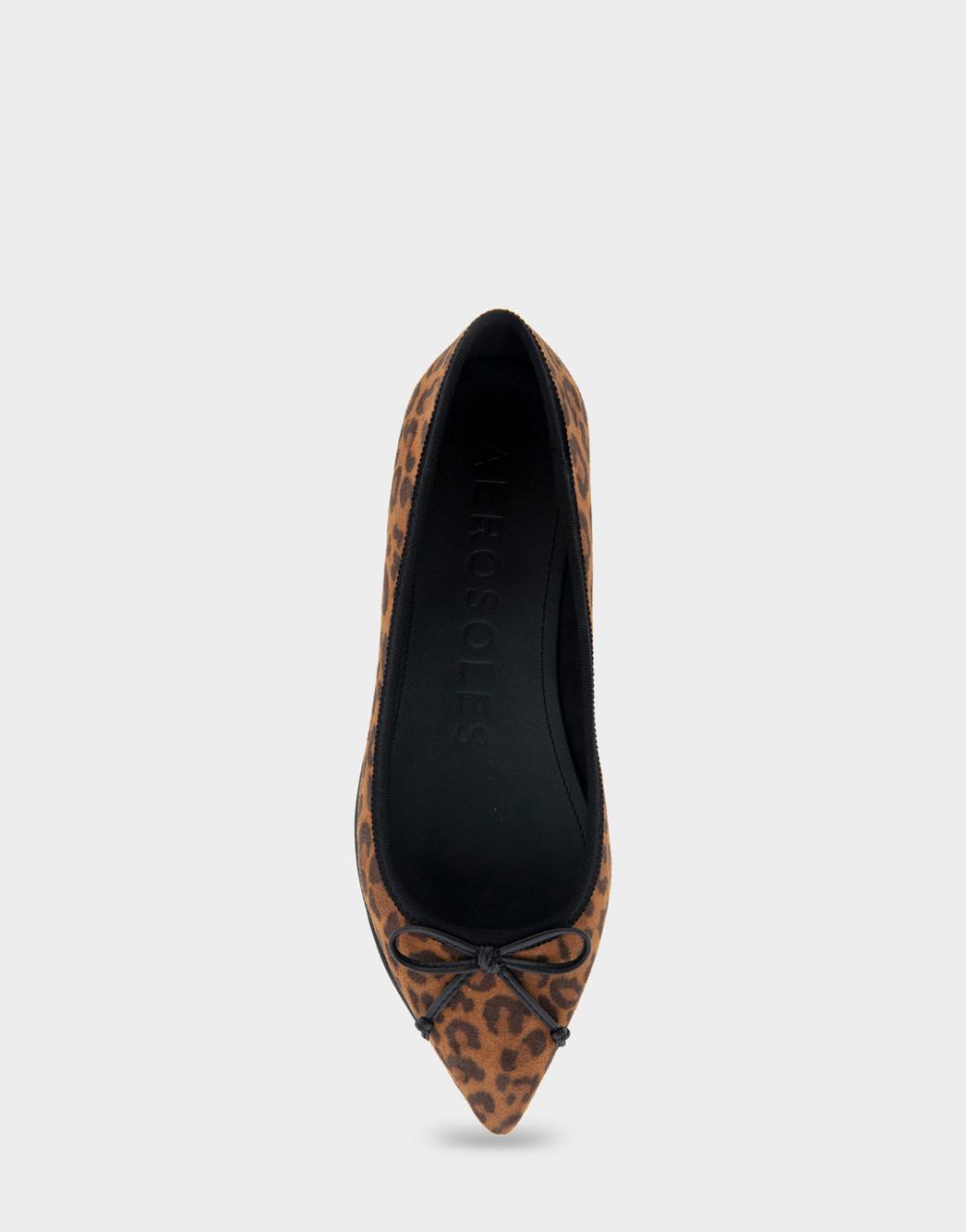 Women's | Dumas Leopard Print Faux Suede Point Toe Flat