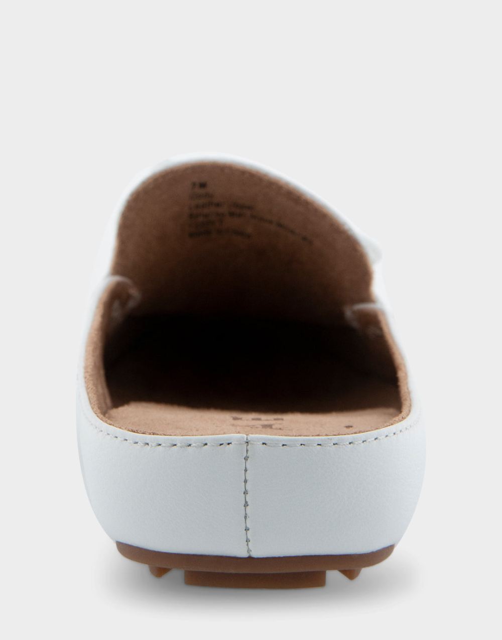 Women's | Cody White Leather Slip On Driver