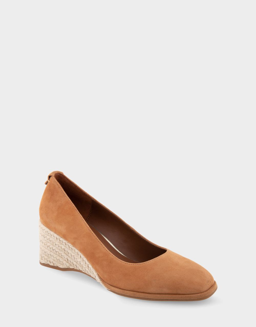 Women's | Aurora Tan Suede Sculpted Wedge Pump