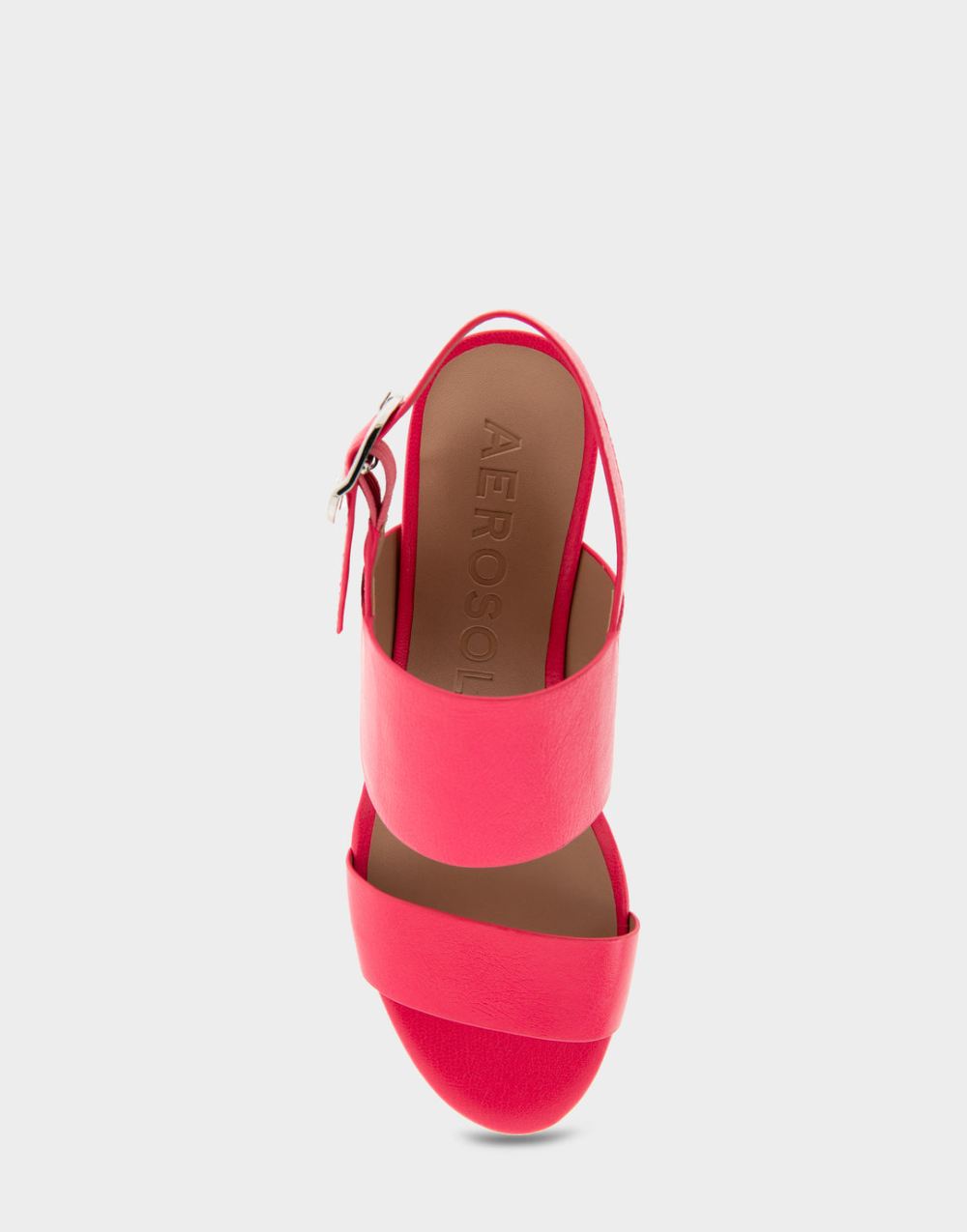 Women's | Camera Pink Faux Leather Platform Sandal