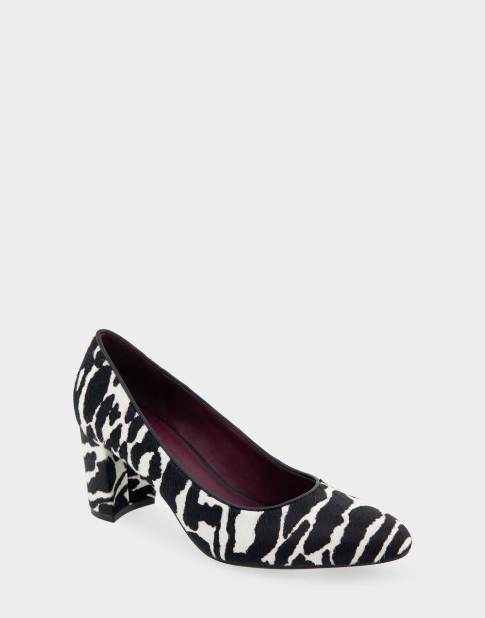 Women's | Betsy Zebra Print Calf Hair Mid Heel Pump