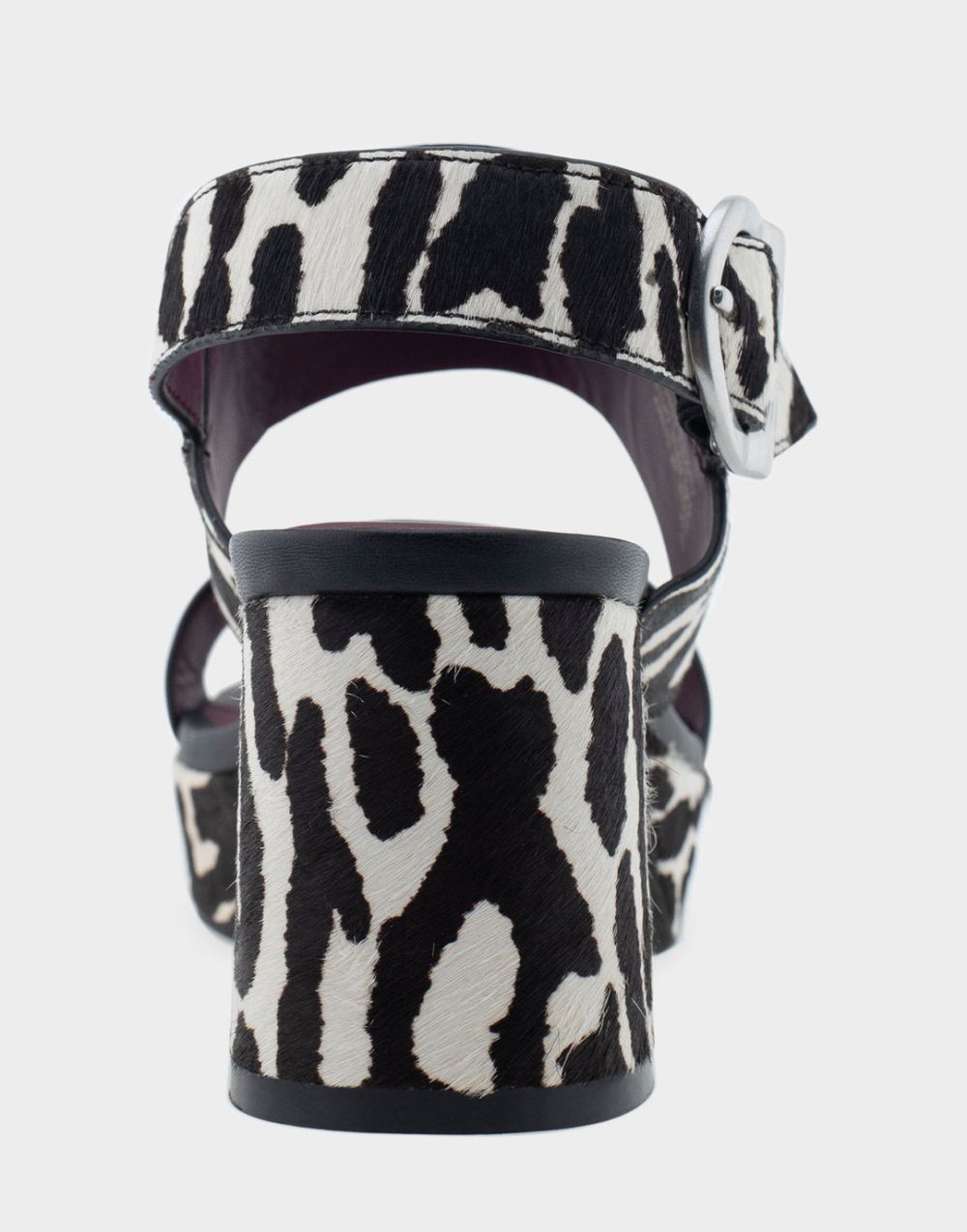 Women's | Camera Zebra Print Calf Hair Platform Sandal