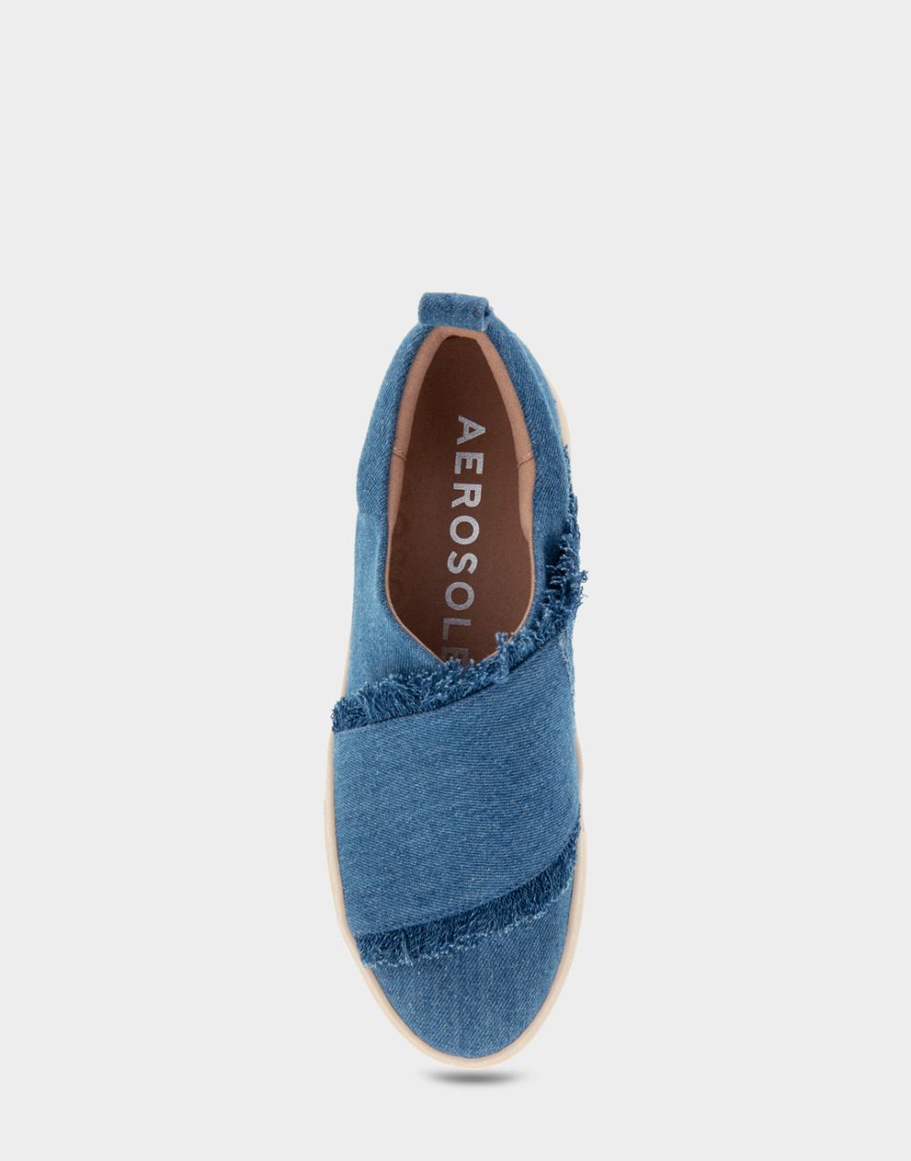 Women's | Brighton Denim Fabric Slip On Hidden Wedge Sneaker