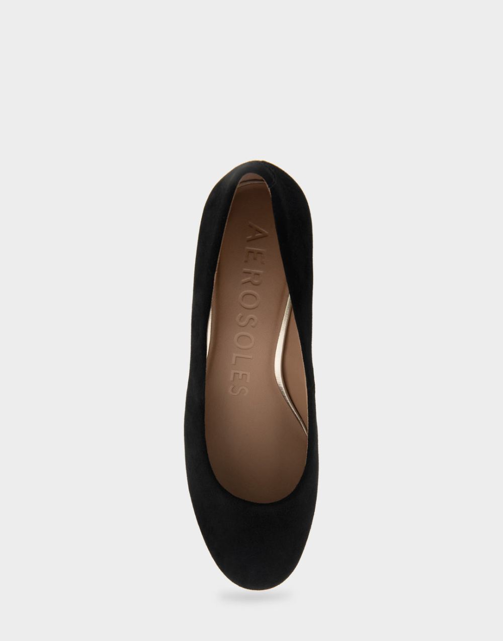 Women's | Ebel Black Genuine Suede Mid Heel Pump