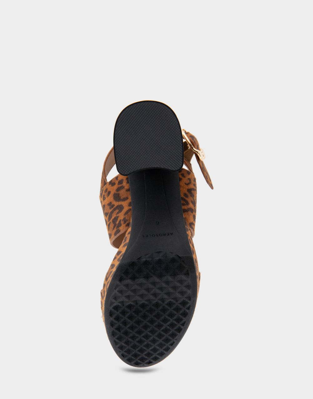 Women's | Camera Leopard Print Faux Suede Platform Sandal