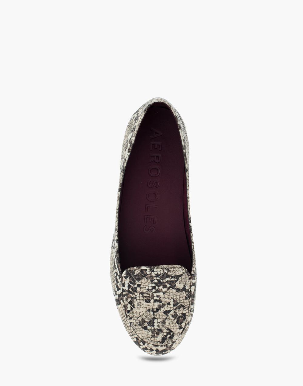 Women's | Brielle Natural Printed Snake Faux Leather Loafer