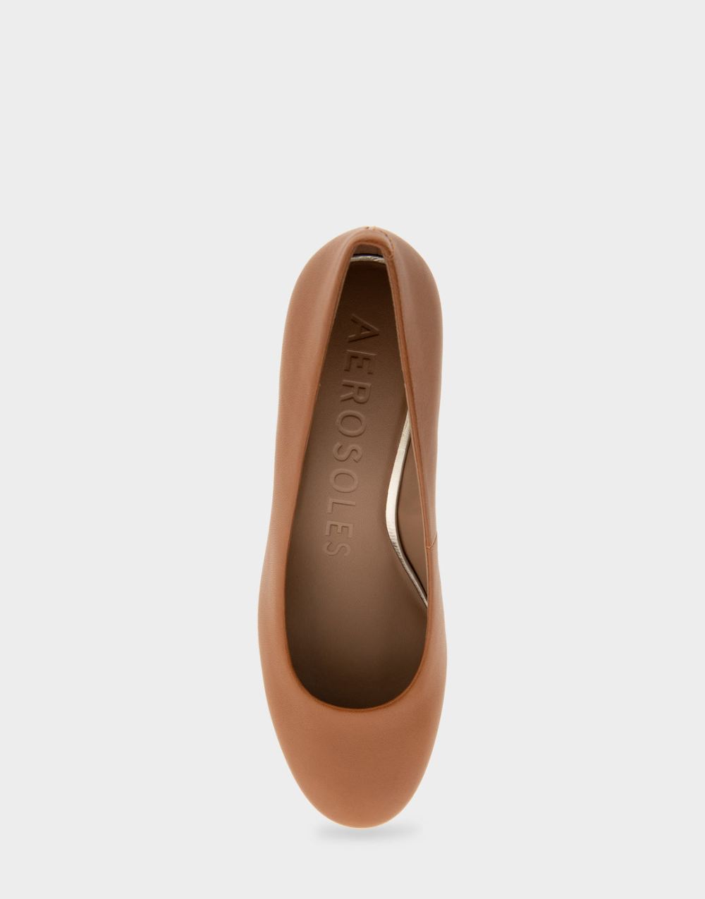 Women's | Ebel Tan Genuine Leather Mid Heel Pump