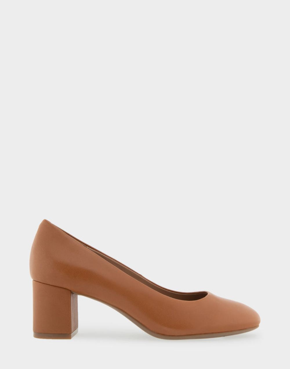 Women's | Ebel Tan Genuine Leather Mid Heel Pump