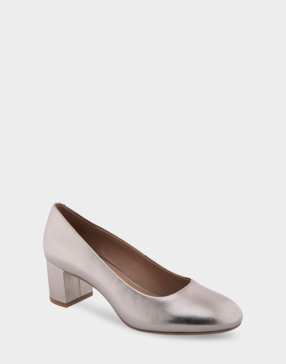 Women's | Ebel Champagne Genuine Leather Mid Heel Pump