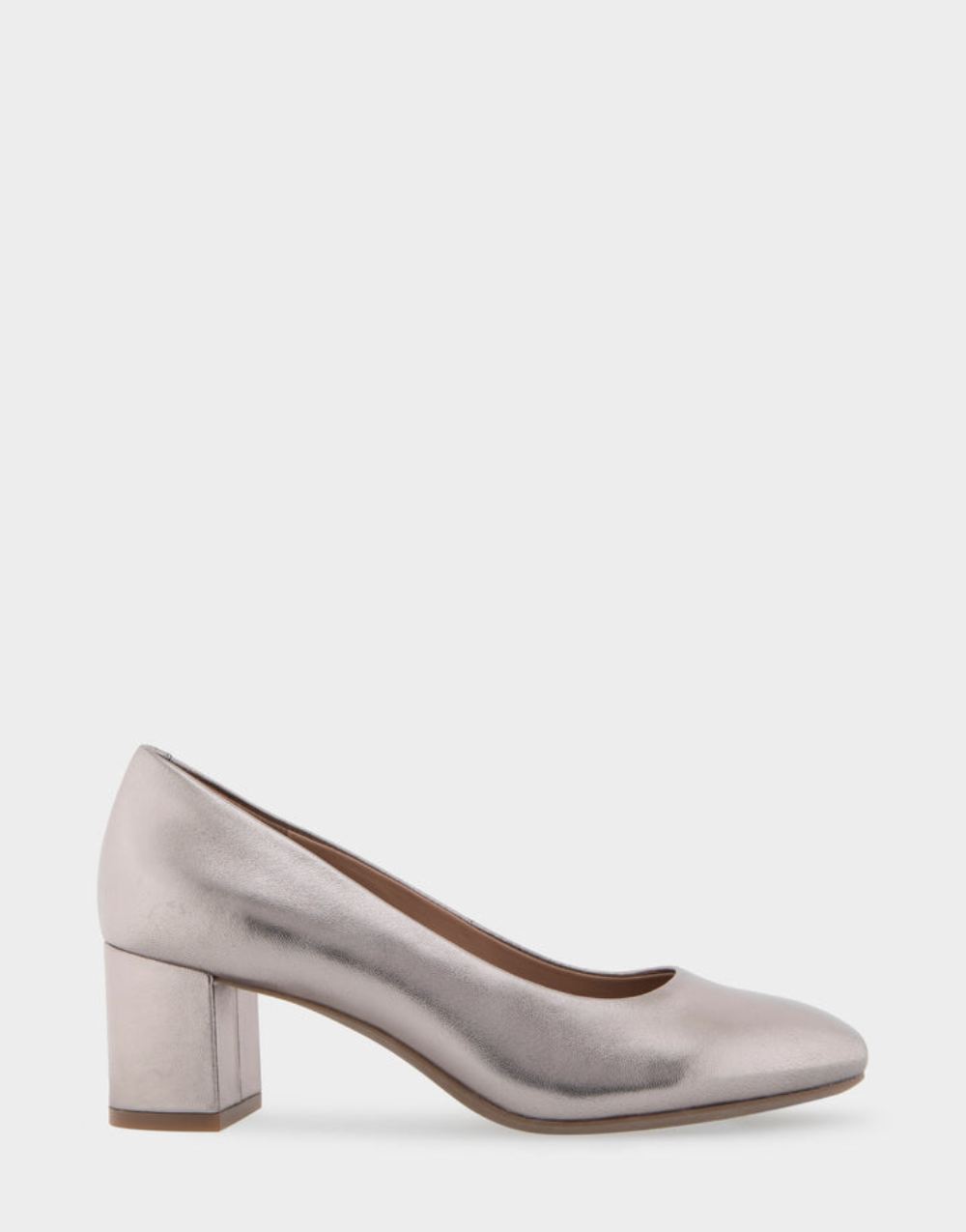 Women's | Ebel Champagne Genuine Leather Mid Heel Pump